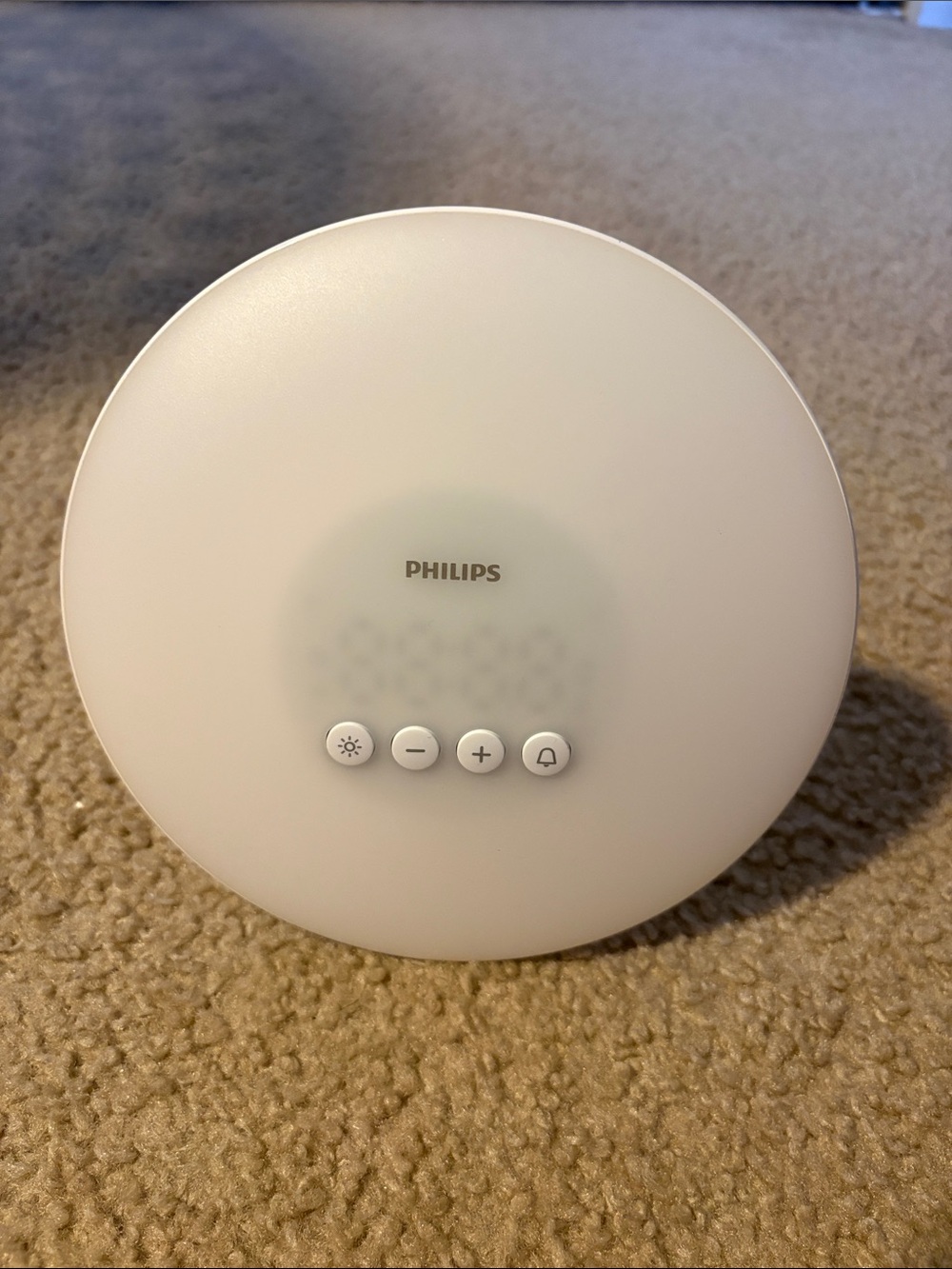 Philips White Sunrise Simulation Alarm Lamp